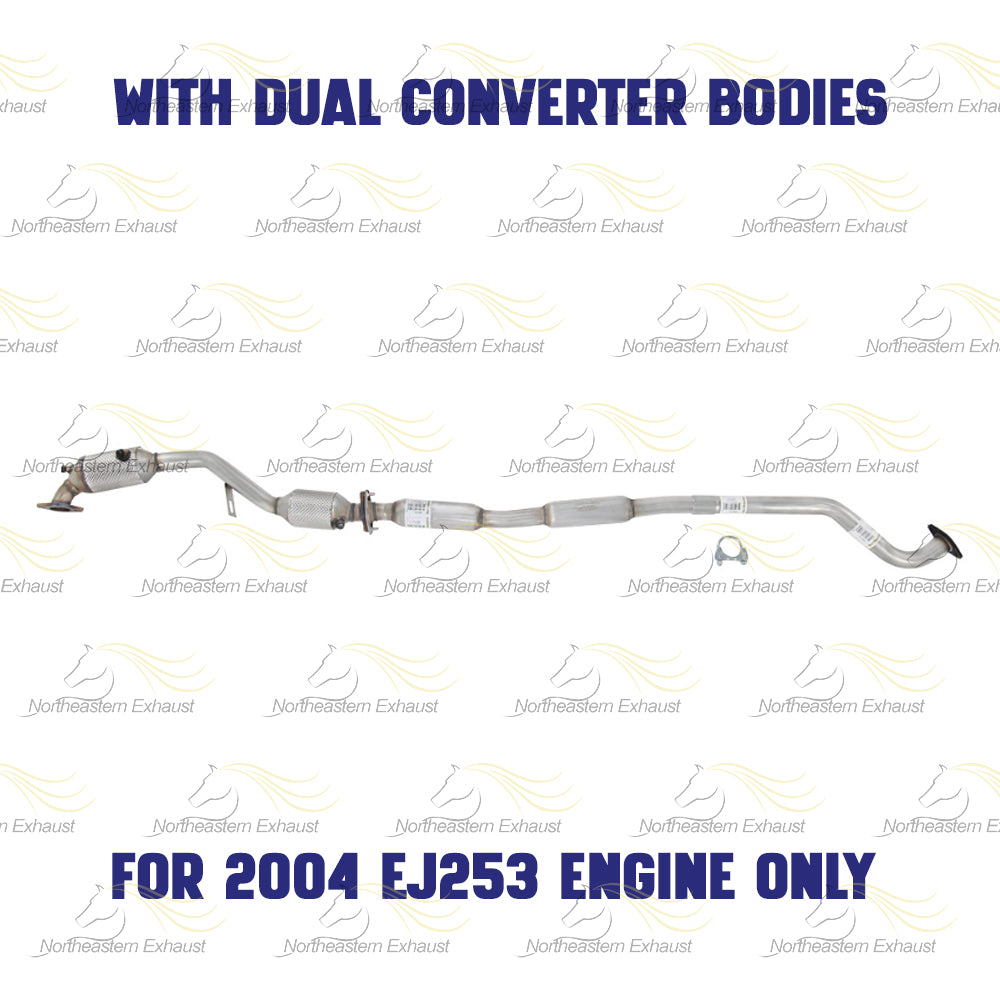 2000-2004 Subaru Legacy 2.5L Catalytic Converter and Resonator Pipe Exhaust System