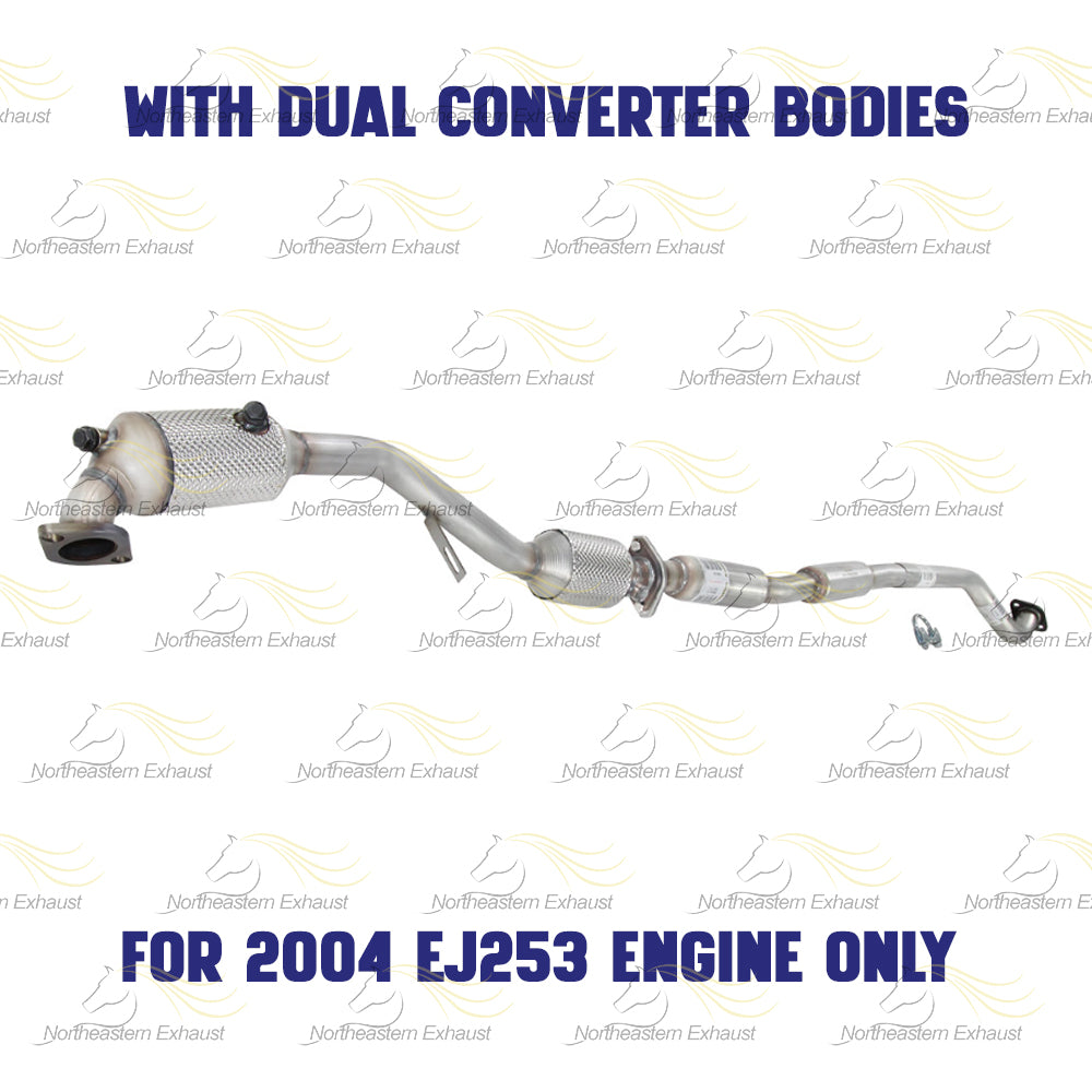 2000-2004 Subaru Legacy 2.5L Catalytic Converter and Resonator Pipe Exhaust System