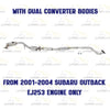 Catalytic Converter and Resonator Pipe Exhaust Kit for 2003 Baja and 2000-2004 Outback 2.5L