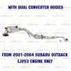 Catalytic Converter and Resonator Pipe Exhaust Kit for 2003 Baja and 2000-2004 Outback 2.5L
