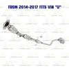 2014-2019 Toyota Corolla 1.8L Catalytic Converter and Muffler Exhaust System Kit