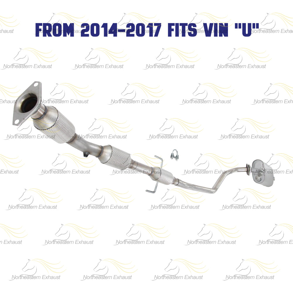 2014-2019 Toyota Corolla 1.8L Catalytic Converter and Muffler Exhaust System Kit