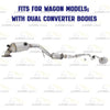 2000 Subaru Outback 2.5L Catalytic, Resonator and Muffler Exhaust System