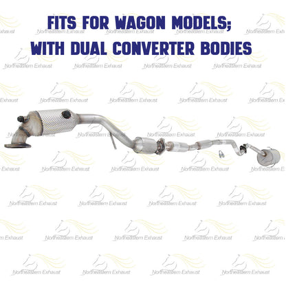 2000 Subaru Outback 2.5L Catalytic, Resonator and Muffler Exhaust System