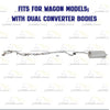 2000 Subaru Outback 2.5L Catalytic, Resonator and Muffler Exhaust System