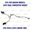 2000-2004 Subaru Legacy 2.5L Complete Exhaust System with Catalytic - For Wagon