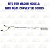 2000 Subaru Outback 2.5L Complete Exhaust System with Catalytic - For Wagon (54319)