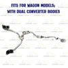 2000 Subaru Outback 2.5L Complete Exhaust System with Catalytic - For Wagon (54319)