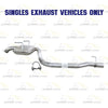 Extension and Resonator Pipe for 2009-2017 Chevrolet Traverse and 2007-2010 Saturn Outlook 3.6L