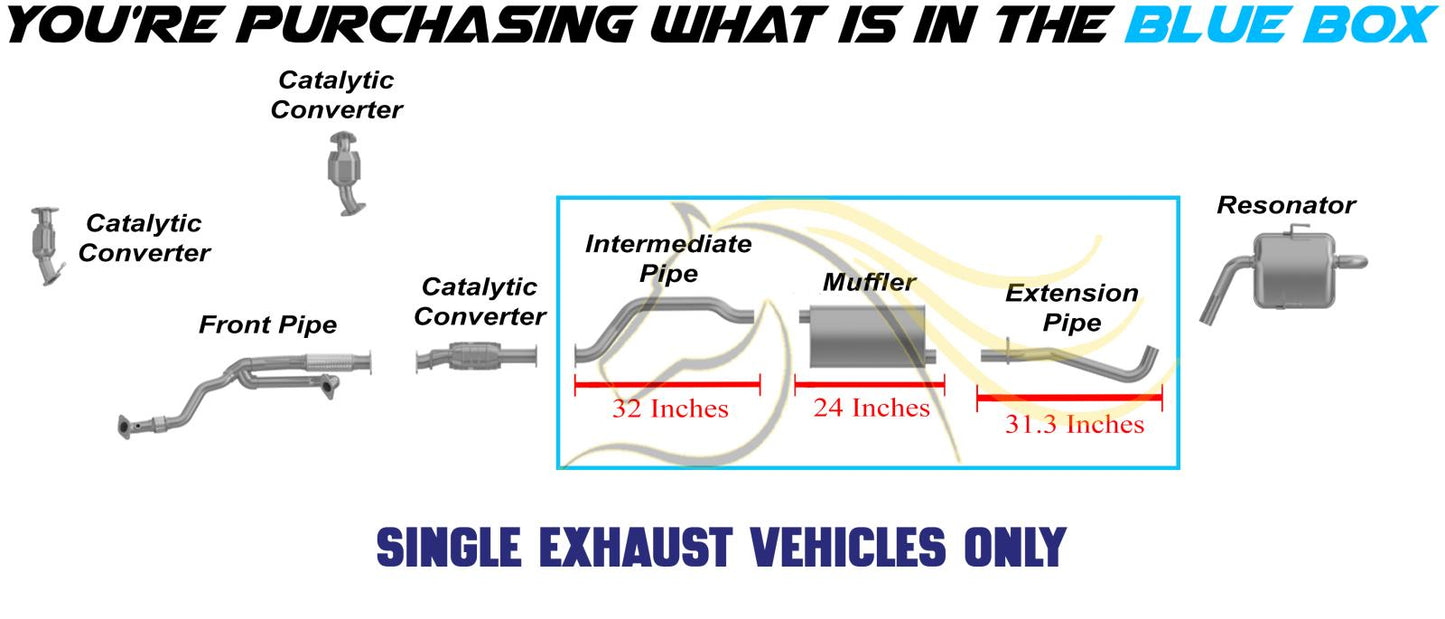 2009-2017 Chevrolet Traverse | 2009-2010 Saturn Outlook | 2015-2016 GMC Acadia 3.6L Exhaust Pipes and Muffler