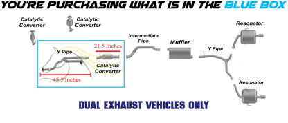 Catalytic Converter and Y-Pipe for 2009-2017 GMC Acadia and Acadia Limited 3.6L