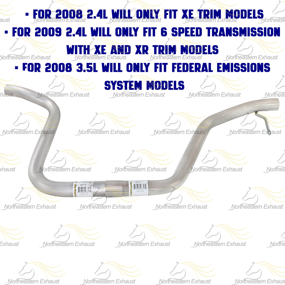 2008-2009 Saturn Aura 2.4L 3.5L Exhaust Intermediate Pipe