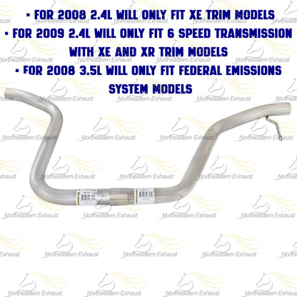 2008-2009 Saturn Aura 2.4L 3.5L Exhaust Intermediate Pipe
