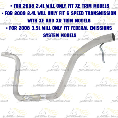 2008-2009 Saturn Aura 2.4L 3.5L Exhaust Intermediate Pipe