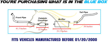 1996-1999 Jeep Cherokee 4.0L Complete Exhaust System Kit with EPA-Approved