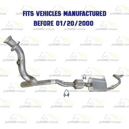 1996-1999 Jeep Cherokee 4.0L Complete Exhaust System Kit with EPA-Approved