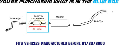 Catalytic Converter for 1996-2000 Cherokee 2.5L 4.0L and 1996-1998 Grand Cherokee 4.0L 5.2L 5.9L