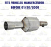 Catalytic Converter for 1996-2000 Cherokee 2.5L 4.0L and 1996-1998 Grand Cherokee 4.0L 5.2L 5.9L