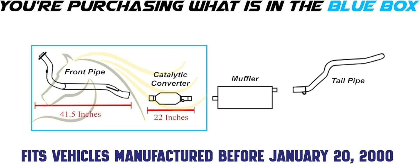 1996-1999 Jeep Cherokee 4.0L Catalytic Converter and Front Pipe System Kit