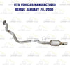 1996-1999 Jeep Cherokee 4.0L Catalytic Converter and Front Pipe System Kit