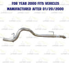 Exhaust Tail Pipe for 1996-1999 Cherokee 2.5L and 1996-2001 Cherokee 4.0L