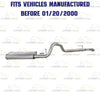 1996-1999 Jeep Cherokee 2.5L Muffler and Tail Pipe Exhaust System Kit