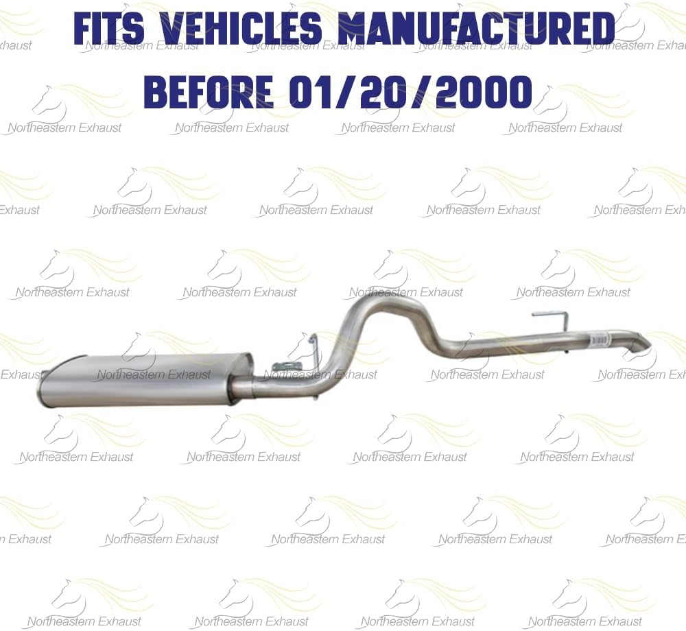 1996-1999 Jeep Cherokee 2.5L Muffler and Tail Pipe Exhaust System Kit