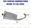 1996-1999 Jeep Cherokee 2.5L Muffler and Tail Pipe Exhaust System Kit