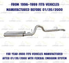 1996-2000 Cherokee 4.0L Muffler and Tail Pipe Exhaust System Kit