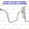 Intermediate Pipe, Muffler and Tail Pipe for 2008-2012 Chevrolet Malibu 2.4L and 2008-2010 Malibu 3.5L