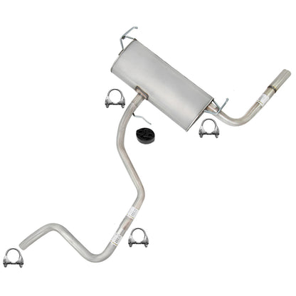 2008-2009 Saturn Aura 2.4L Intermediate Pipe, Muffler and Tail Pipe Exhaust System