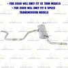 2008-2009 Saturn Aura 2.4L Intermediate Pipe, Muffler and Tail Pipe Exhaust System