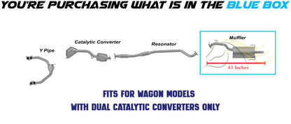 Exhaust Muffler for 2000-2004 Subaru Legacy and 2000 & 2004 Outback 2.5L