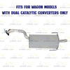 Exhaust Muffler for 2000-2004 Subaru Legacy and 2000 & 2004 Outback 2.5L