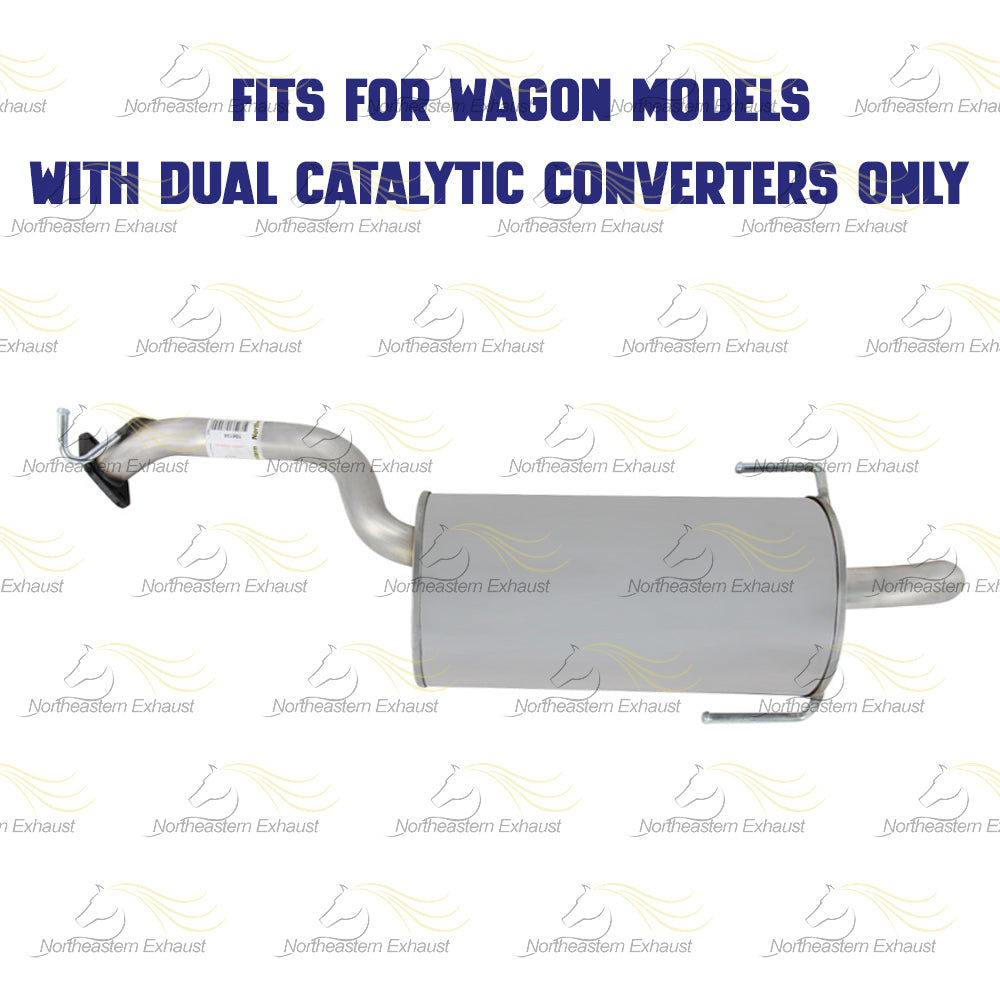 Exhaust Muffler for 2000-2004 Subaru Legacy and 2000 & 2004 Outback 2.5L