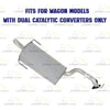 Exhaust Muffler for 2000-2004 Subaru Legacy and 2000 & 2004 Outback 2.5L