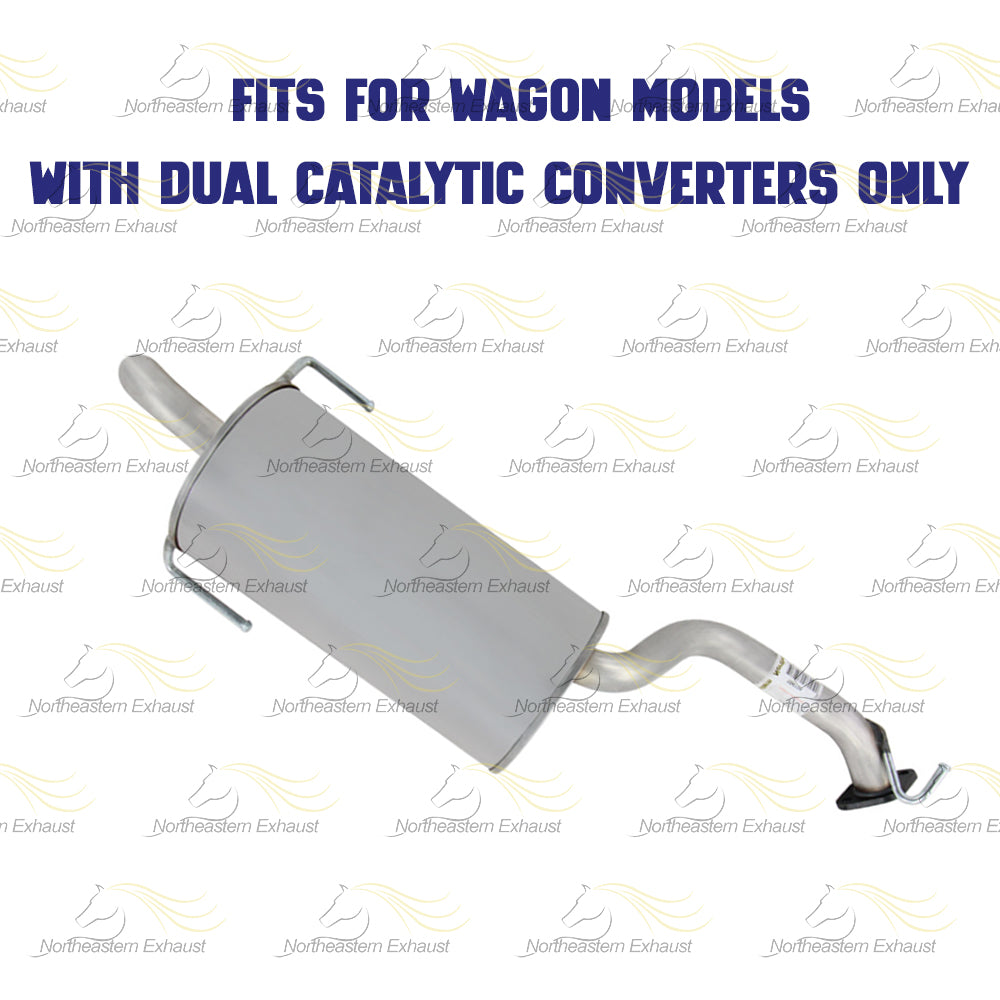 Exhaust Muffler for 2000-2004 Subaru Legacy and 2000 & 2004 Outback 2.5L
