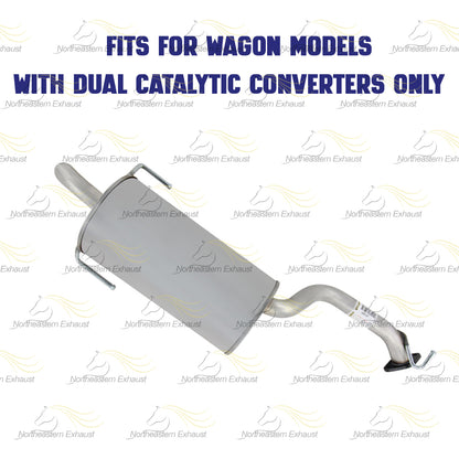 Exhaust Muffler for 2000-2004 Subaru Legacy and 2000 & 2004 Outback 2.5L