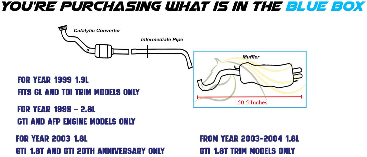 1999-2006 Volkswagen Golf Exhaust Muffler