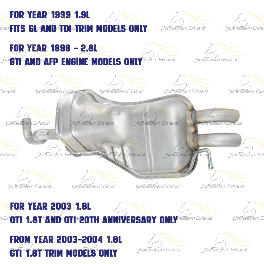 1999-2006 Volkswagen Golf Exhaust Muffler