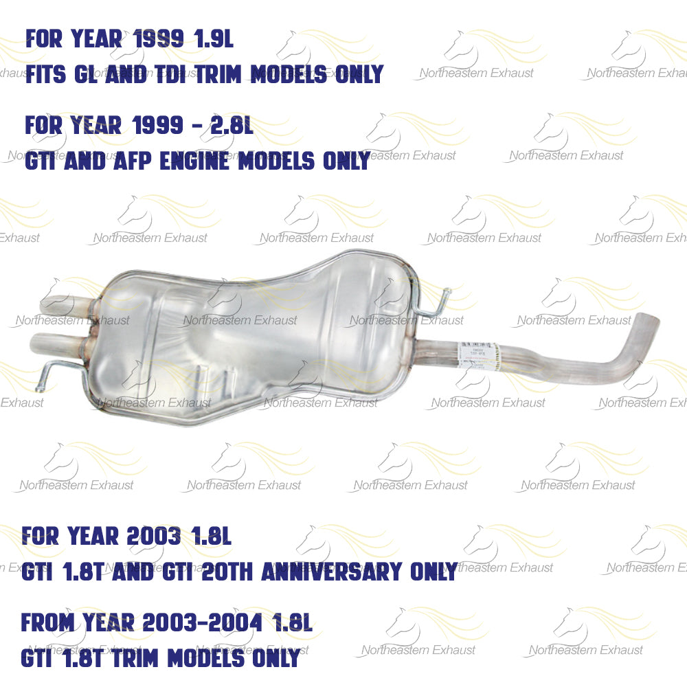 1999-2006 Volkswagen Golf Exhaust Muffler