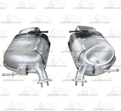 Pair of Exhaust Mufflers for 2007 Mazda CX-9 3.5L and 2008-2012 Mazda CX-9 3.7L