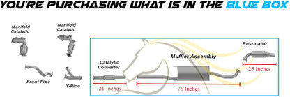 2008-2009 Toyota Highlander 3.5L Exhaust System with EPA Approved Catalytic