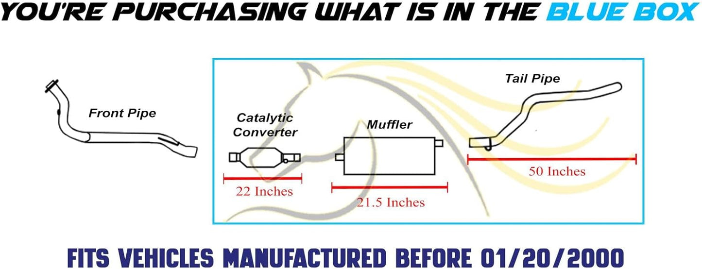 1996-1999 Jeep Cherokee 2.5L 4.0L Catalytic Muffler and Tail Pipe Exhaust System