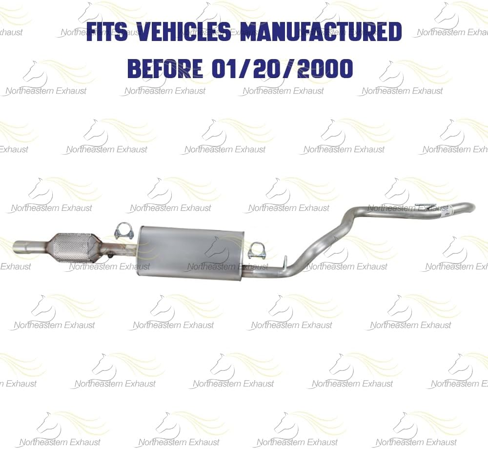 1996-1999 Jeep Cherokee 2.5L 4.0L Catalytic Muffler and Tail Pipe Exhaust System