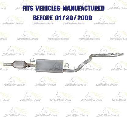 1996-1999 Jeep Cherokee 2.5L 4.0L Catalytic Muffler and Tail Pipe Exhaust System