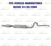 1996-1999 Jeep Cherokee 2.5L 4.0L Catalytic Muffler and Tail Pipe Exhaust System