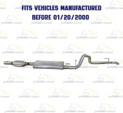 1996-1999 Jeep Cherokee 2.5L 4.0L Catalytic Muffler and Tail Pipe Exhaust System