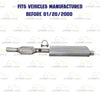 1996-1999 Jeep Cherokee 2.5L 4.0L Catalytic Converter and Muffler Exhaust System
