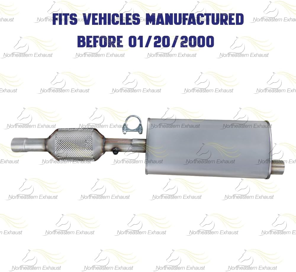 1996-1999 Jeep Cherokee 2.5L 4.0L Catalytic Converter and Muffler Exhaust System